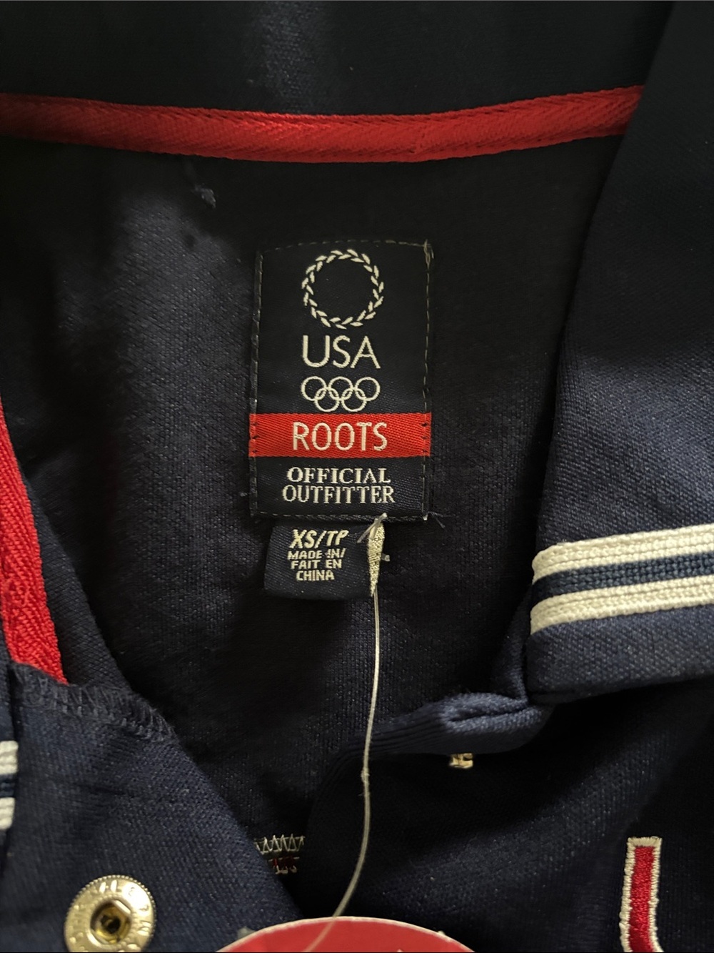 Roots Navy Sleeveless USA Olympic Vest 2004 Official - Picture 2 of 12